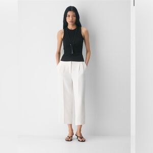 Wilfred Aritzia Effortless Cropped Women's Pants in Light Birch